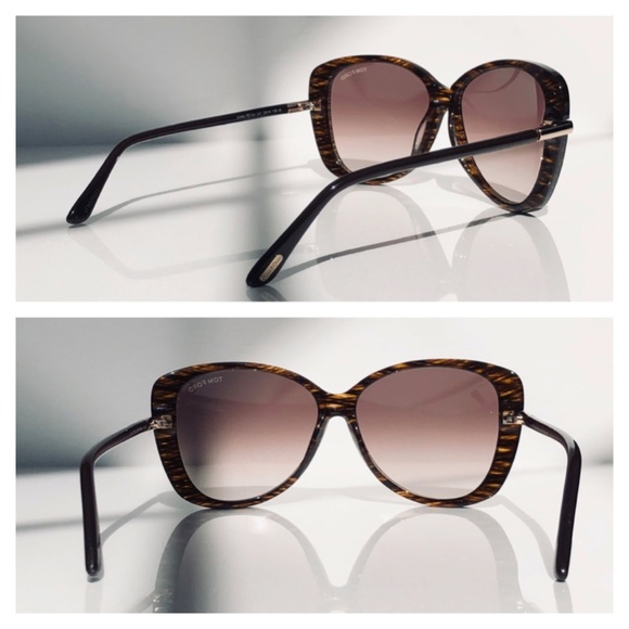 New TOM FORD Linda Butterfly Sunglasses - Picture 6 of 16